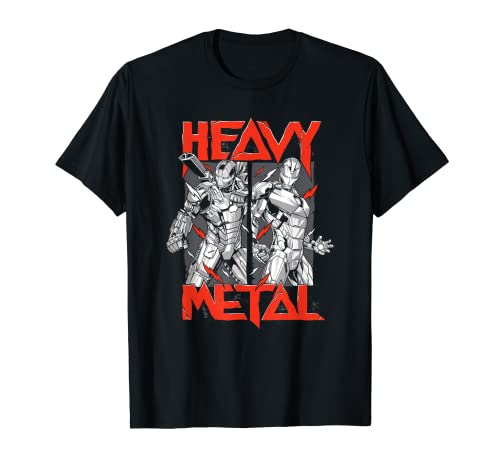 Marvel Avengers War Machine and Iron Man Heavy Metal T-Shirt von Marvel
