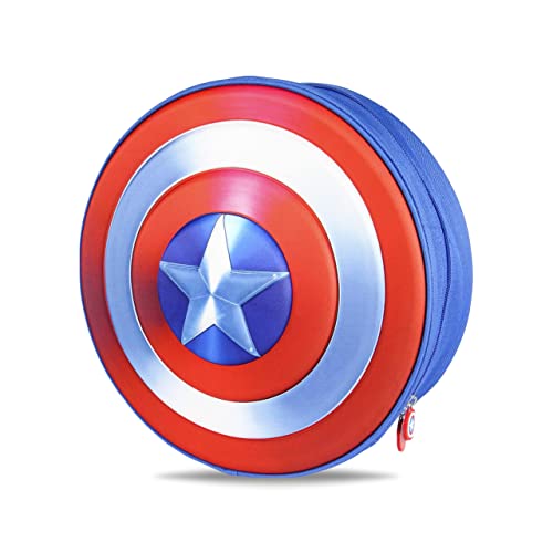 Marvel Captain America Rucksack für Jungen, 3D Design Schild Rucksack, Avengers Rucksack, Kinder Reise Tasche, Geschenk für Jungen von Marvel