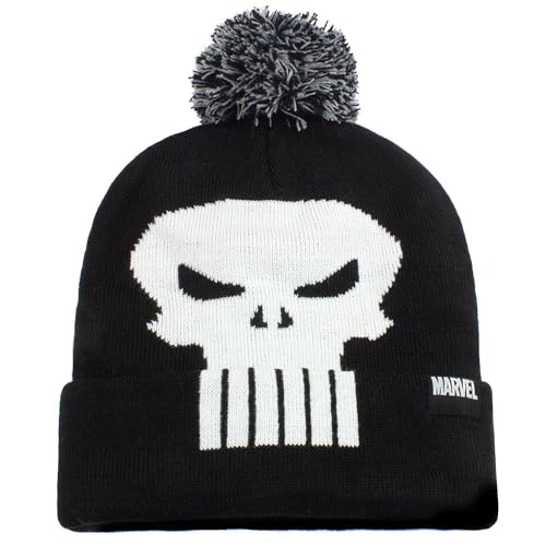 Marvel Comics Punisher - Skull (Beanie Pom) One Size von Heroes Inc.