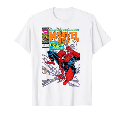 Marvel Comics Spider-Man Retro Comic Book Cover 90s T-Shirt von Marvel