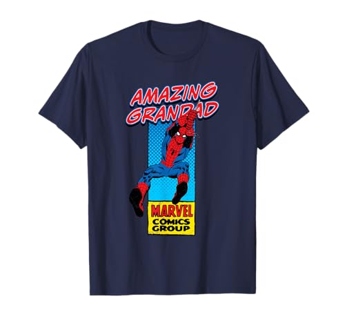 Marvel Corner Box Amazing Spider-Man Grandad T-Shirt von Marvel