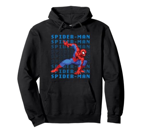 Marvel Cosmic Invasion Game Spider-Man Retro Pixel Graphics Pullover Hoodie von Marvel