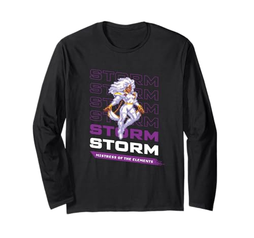 Marvel Cosmic Invasion Game Storm X-Men Retro Pixel Graphics Langarmshirt Marvel Cosmic Invasion Game Storm X-Men Retro Pixel Graphics Langarmshirt von Marvel