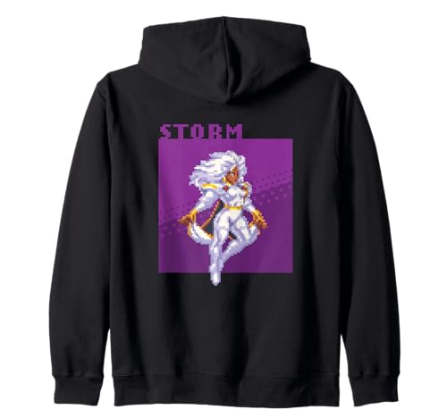Marvel Cosmic Invasion Game X-Men Storm Retro Pixel Graphics Kapuzenjacke von Marvel