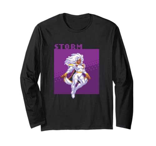 Marvel Cosmic Invasion Game X-Men Storm Retro Pixel Graphics Langarmshirt von Marvel