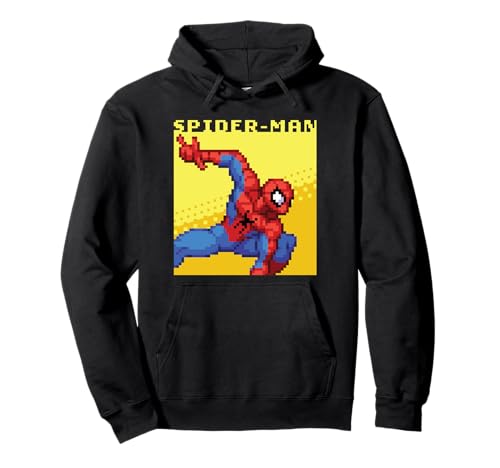 Marvel Cosmic Invasion Spider-Man Retro Pixel Graphics Pullover Hoodie von Marvel