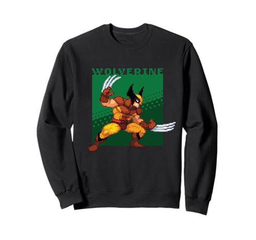 Marvel Cosmic Invasion X-Men Wolverine Retro Pixel Graphics Sweatshirt von Marvel