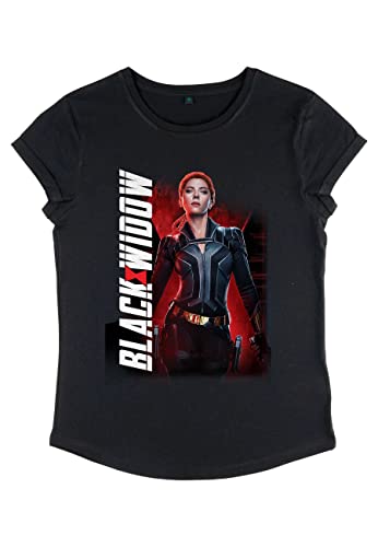 Marvel Black Widow - Epic Widow Women's Rolled-sleeve Black M von Marvel