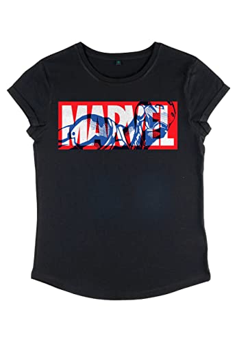 Marvel - Iron Marvel Women's Rolled-sleeve Black S von Marvel