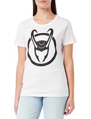 Marvel Damen WOLOKIMTS002 T-Shirt, weiß, Small von Marvel