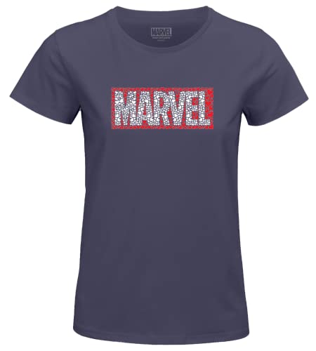 Marvel Damen womarcots037 T-Shirt, mausgrau, Large von Marvel