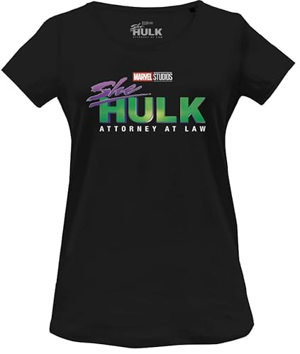 Marvel Damen Woshehuts002 T-Shirt, Schwarz, Small Marvel Damen Woshehuts002 T-Shirt, Schwarz, Small von Marvel