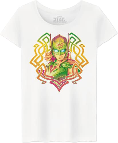 Marvel Damen Wotlatmts002 T-Shirt, weiß, XXL von Marvel