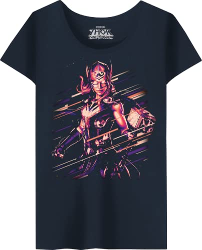 Marvel Damen Wotlatmts003 T-Shirt, Marineblau, M von Marvel