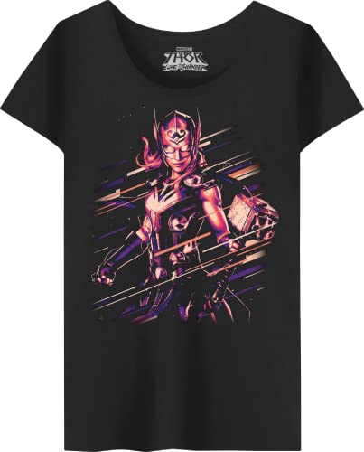 Marvel Damen Wotlatmts003 T-Shirt, Schwarz, XXL von Marvel