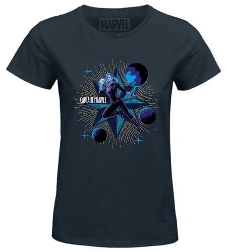 Marvel Damen womavlsts019 T-Shirt, Marineblau, M Marvel Damen womavlsts019 T-Shirt, Marineblau, M von Marvel
