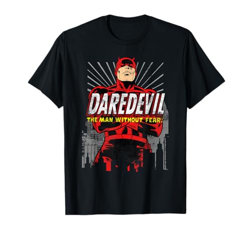 Marvel Daredevil The Man Without Fear! Retro T-Shirt von Marvel