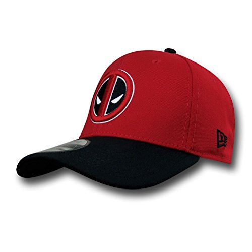 Marvel Deadpool Symbol Red & Black 39Thirty Cap- Large/XLarge von Marvel