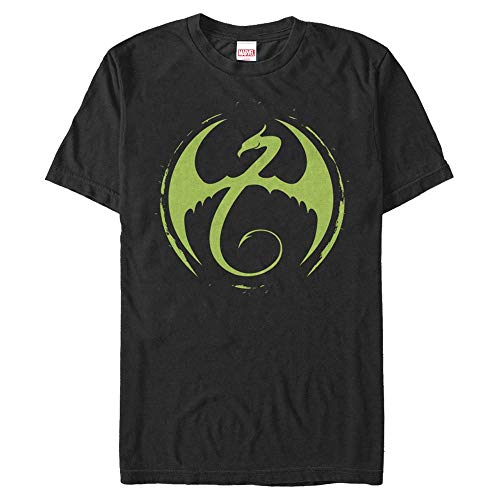 Marvel Defenders - Iron Fist Logo Unisex Crew neck Black 2XL von Marvel