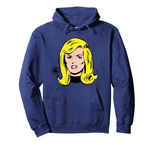 Marvel Fantastic Four Invisible Woman Big Face Costume Pullover Hoodie von Marvel