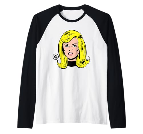 Marvel Fantastic Four Invisible Woman Big Face Costume Raglan von Marvel