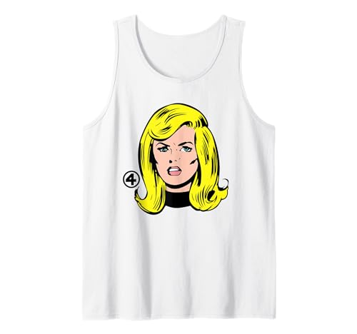 Marvel Fantastic Four Invisible Woman Big Face Costume Tank Top von Marvel