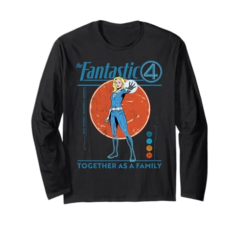 Marvel Fantastic Four: First Steps The Invisible Woman Retro Langarmshirt von Marvel