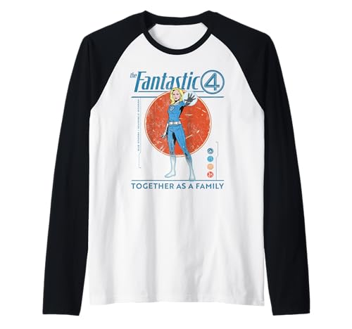 Marvel Fantastic Four: First Steps The Invisible Woman Retro Raglan von Marvel