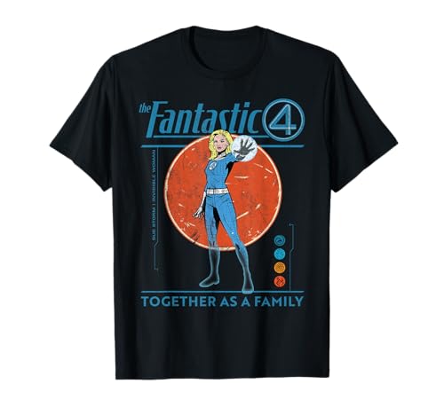 Marvel Fantastic Four: First Steps The Invisible Woman Retro T-Shirt von Marvel