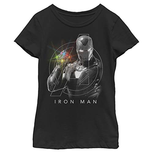 Marvel Girls' T-Shirt, Black, x-Small von Marvel