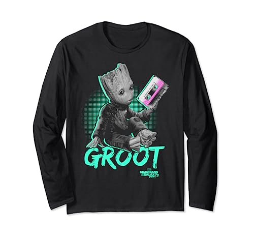 Marvel Guardians Vol. 2 Baby Groot Neon Tape Langarmshirt von Marvel