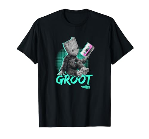 Marvel Guardians Vol. 2 Baby Groot Neon Tape T-Shirt von Marvel