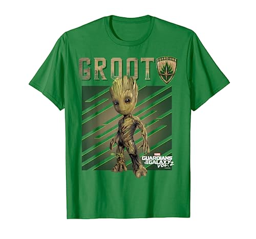 Marvel Guardians Vol. 2 Baby Groot Shield Graphic T-Shirt C1 T-Shirt von Marvel