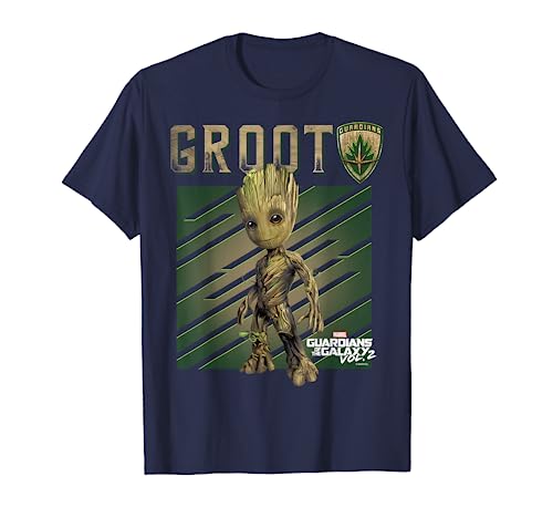 Marvel Guardians Vol. 2 Baby Groot Shield Graphic T-Shirt C2 T-Shirt von Marvel