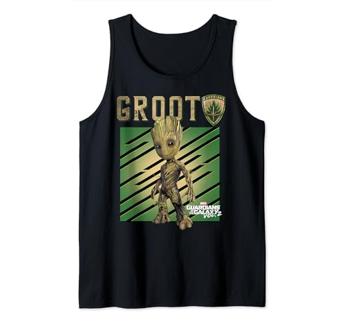 Marvel Guardians Vol. 2 Baby Groot Shield Tank Top von Marvel