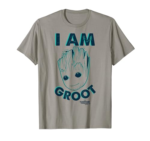 Marvel Guardians Vol. 2 I Am Baby Groot Teal Graphic T-Shirt T-Shirt von Marvel