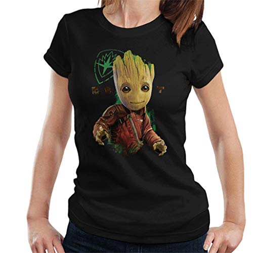 Marvel Guardians of The Galaxy Baby Groot Eyes Logo Women's T-Shirt von Marvel