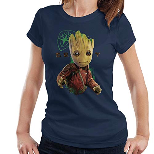 Marvel Guardians of The Galaxy Baby Groot Eyes Logo Women's T-Shirt von Marvel