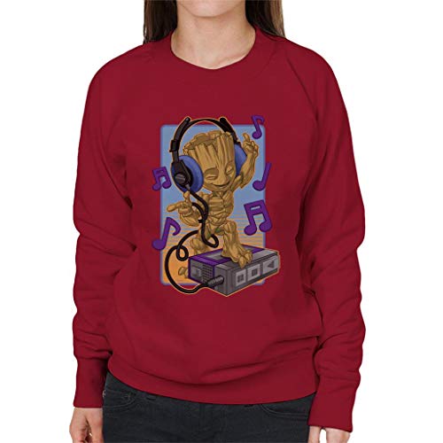 Marvel Guardians of The Galaxy Groot Listening to Music Women's Sweatshirt von Marvel