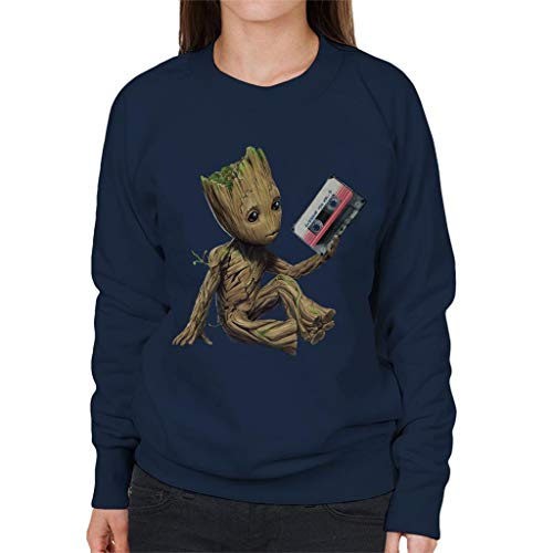 Marvel Guardians of The Galaxy Vol 2 Groot Holding Awesome Mix Women's Sweatshirt von Marvel