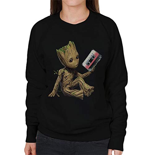 Marvel Guardians of The Galaxy Vol 2 Groot Holding Awesome Mix Women's Sweatshirt von Marvel