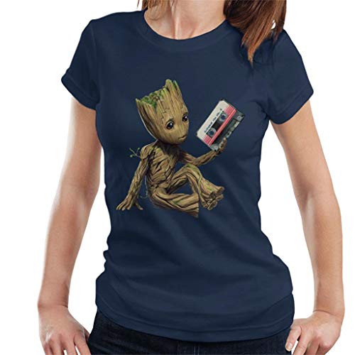 Marvel Guardians of The Galaxy Vol 2 Groot Holding Awesome Mix Women's T-Shirt von Marvel