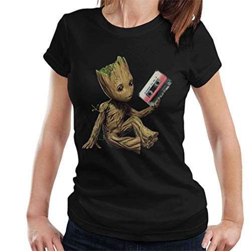 Marvel Guardians of The Galaxy Vol 2 Groot Holding Awesome Mix Women's T-Shirt von Marvel