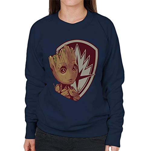 Marvel Guardians of The Galaxy Vol 2 Red Shield Groot Women's Sweatshirt von Marvel