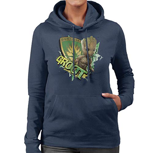 Marvel Guardians of The Galaxy Vol 2 Shield Groot Women's Hooded Sweatshirt von Marvel