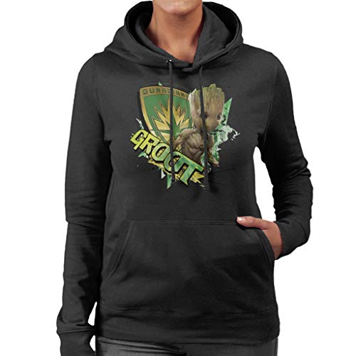 Marvel Guardians of The Galaxy Vol 2 Shield Groot Women's Hooded Sweatshirt von Marvel