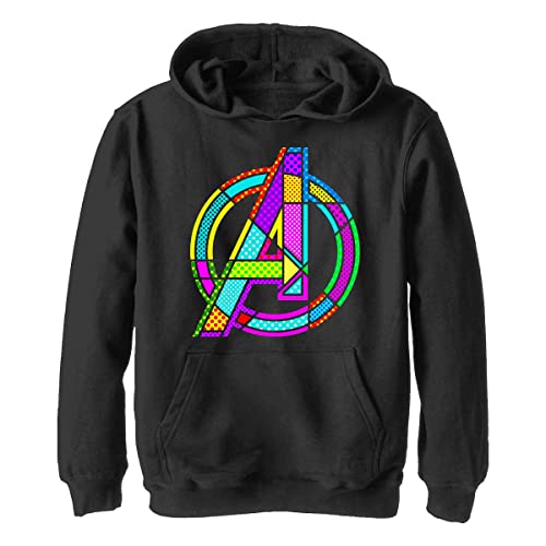 Marvel Herren Halftone Pop A Hoodie, Schwarz, XL von Marvel