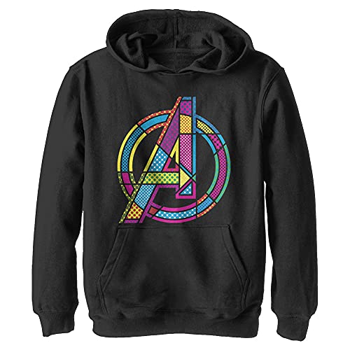 Marvel Herren Halftone Pop A Hoodie, Schwarz, XL von Marvel