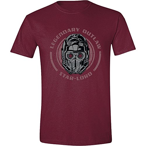 Marvel Herren T-Shirt MEGUGAMTS074 Legendary Outlaw, Rot (Bordeaux), XXL von Marvel