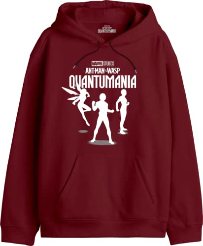 Marvel Herren Meantmmsw020 Kapuzenpullover, Burgunderrot, L von Marvel